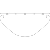 Dynamic Universal Fit Safety Visor, Polycarbonate, Clear Tint St. Lawrence Industrial & Safety Supply