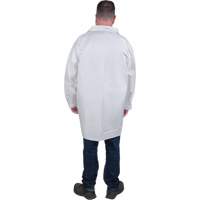 Protective Lab Coat, Microporous, White, Medium St. Lawrence Industrial & Safety Supply