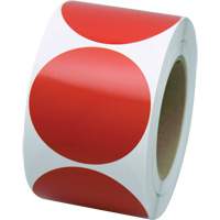 Marking Shapes, Circle, 3" L x 3" W, Red, Vinyl St. Lawrence Industrial & Safety Supply
