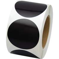 Coloured Marking Dots, Circle, 3" L x 3" W, Black, Vinyl St. Lawrence Industrial & Safety Supply