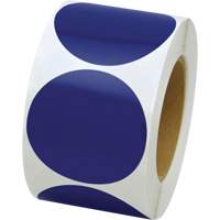 Coloured Marking Dots, Circle, 3" L x 3" W, Blue, Vinyl St. Lawrence Industrial & Safety Supply