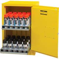 Flammable Aerosol Storage Cabinet, 12 gal., 1 Door, 23" W x 35" H x 18" D St. Lawrence Industrial & Safety Supply