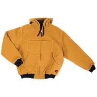 Blouson d'aviateur en toile lourde avec capuchon, Hommes, Moyen (grande taille), Brun St. Lawrence Industrial & Safety Supply