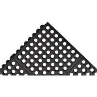 Cushion-Ease&reg; 550 Interlocking Anti-Fatigue Mat, Slotted, 3' x 3' x 3/4", Black, Rubber St. Lawrence Industrial & Safety Supply
