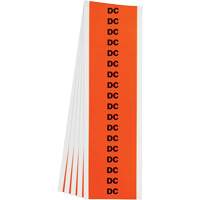 &eacute;tiquette de tension pour conduit  DC , 1/2" x 2-1/4", &eacute;toffe/Vinyle, Anglais St. Lawrence Industrial & Safety Supply