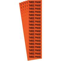 &eacute;tiquette de tension pour conduit  Three Phase , 1/2" x 2-1/4", &eacute;toffe/Vinyle, Anglais St. Lawrence Industrial & Safety Supply