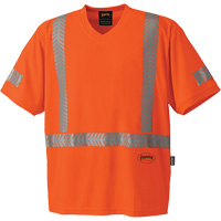 6900 T-shirt de protection contre les rayons UV CoolPass, 3T-Grand, Orange haute visibilit&eacute; St. Lawrence Industrial & Safety Supply