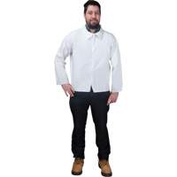 Chemise jetable, Microporeux, Petit, Blanc St. Lawrence Industrial & Safety Supply