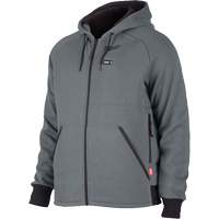 Chandail &agrave; capuchon chauffant M12 complet, Hommes, 2T-Grand, Gris, Polyester St. Lawrence Industrial & Safety Supply