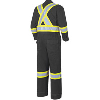 7702BK FR-Tech&reg; 88/12 FR Arc Rated Coveralls, Size 36, Black, 9.7 cal/cm² St. Lawrence Industrial & Safety Supply