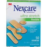 Nexcare Ultra Stretch Bandages, Assorted, Plastic, Non-Sterile St. Lawrence Industrial & Safety Supply