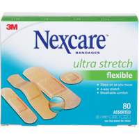 Nexcare Ultra Stretch Bandages, Assorted, Plastic, Non-Sterile St. Lawrence Industrial & Safety Supply