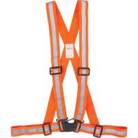 Harnais pour la circulation, Orange haute visibilit&eacute;, Couleur r&eacute;fl&eacute;chissante Argent, Moyen St. Lawrence Industrial & Safety Supply