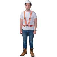 Harnais pour la circulation, Orange haute visibilit&eacute;, Couleur r&eacute;fl&eacute;chissante Argent, Moyen St. Lawrence Industrial & Safety Supply