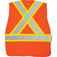 Veste d'arpenteur haute visibilit&eacute; conforme &agrave; la CSA, Orange haute visibilit&eacute;, Moyen, Polyester St. Lawrence Industrial & Safety Supply