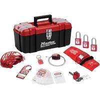Trousse de cadenassage personnelle standard avec cadenas en thermoplastique Zenex, Ensemble Vanne, 13 composants compris St. Lawrence Industrial & Safety Supply
