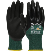 Gants r&eacute;sistants aux coupures dans un milieu de travail huileux ATG MaxiCut, Taille Grand, Calibre 15, Rev&ecirc;tement Nitrile, Enveloppe en Fil technique, ASTM ANSI niveau A2/EN 388 niveau 3/EN 388 niveau B St. Lawrence Industrial & Safety Supply