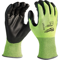 Gants haute visibilit&eacute; r&eacute;sistant aux coupures, Taille Petit, Calibre 13, Rev&ecirc;tement Nitrile/Polyur&eacute;thane, Enveloppe en Poly&eacute;thyl&egrave;ne, ANSI/ISEA 105 niveau 4 St. Lawrence Industrial & Safety Supply