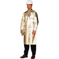 ALM 300 Long Heat Protective Apron/Smock, 48" L, Aluminized Fibreglass St. Lawrence Industrial & Safety Supply