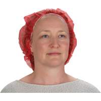 Bonnets bouffants, Polypropyl&egrave;ne, 21", Rouge St. Lawrence Industrial & Safety Supply