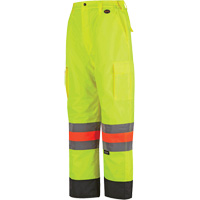 6041 Quebec Winter Traffic Control Pants, Polyester, X-Small, High Visibility Lime-Yellow St. Lawrence Industrial & Safety Supply