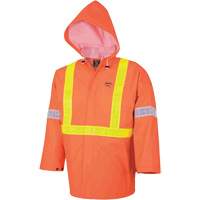 R85 Ensemble imperm&eacute;able de s&eacute;curit&eacute; 3 pi&egrave;ces ignifuge Element FR, Petit, Orange haute visibilit&eacute; St. Lawrence Industrial & Safety Supply