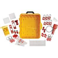 Station de cadenassage &eacute;lectrique avec cadenas de s&eacute;curit&eacute; en nylon utilisant des cl&eacute;s diff&eacute;rentes, Cadenas Plastique, Capacit&eacute; de 60, Cadenas Compris St. Lawrence Industrial & Safety Supply