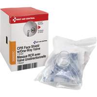 SmartCompliance&reg; Refill CPR Faceshield with One-Way Valve, Single Use Faceshield, Class 2 St. Lawrence Industrial & Safety Supply