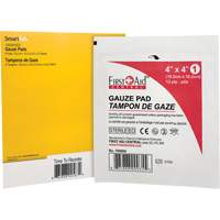 SmartCompliance&reg; Refill Gauze, Pad, 4" L x 4" W, Sterile, Medical Device Class 1 St. Lawrence Industrial & Safety Supply