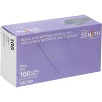 Medical Grade Disposable Gloves, Small, Nitrile, 6-mil, Powder-Free, Black, Class 2 St. Lawrence Industrial & Safety Supply