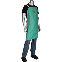 Dynamic Ironcat&reg; FR Cotton Sateen Apron, Bib, Green St. Lawrence Industrial & Safety Supply