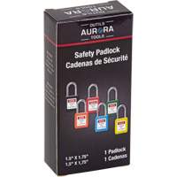 Verrou de s&eacute;curit&eacute;, Noir, Cl&eacute;s diff&eacute;rentes, Thermoplastique, Largeur de 1-1/2" St. Lawrence Industrial & Safety Supply