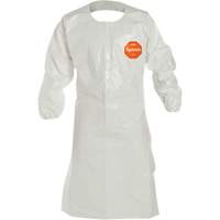 Tablier &agrave; manches jetables, Tychem 4000, Blanc, 44" lo St. Lawrence Industrial & Safety Supply
