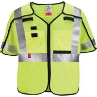Gilet de s&eacute;curit&eacute; &agrave; maille d&eacute;tachable, Noir/Jaune lime haute visibilit&eacute;, Moyen/Petit St. Lawrence Industrial & Safety Supply