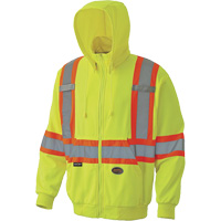 6941 Zip Style Hoodie, X-Small, High Visibility Yellow St. Lawrence Industrial & Safety Supply