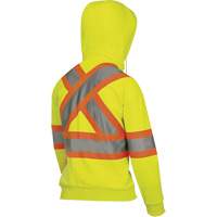 6925W Women's Zip Style Hoodie, X-Small, High Visibility Yellow St. Lawrence Industrial & Safety Supply