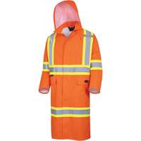 5630 The Rock 300D Waterproof Long Coat, Polyester, Small, High Visibility Orange St. Lawrence Industrial & Safety Supply