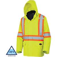 5633 The Rock 3-in-1 Parka, High Visibility Lime-Yellow, X-Small St. Lawrence Industrial & Safety Supply