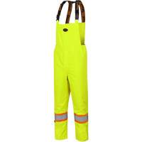 5054 The Rock 300D Insulated Bib Pants, Polyester, Small, High Visibility Lime-Yellow St. Lawrence Industrial & Safety Supply