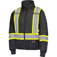 5017 Manteau matelass&eacute; pour cong&eacute;lateur, Polyester, Noir, T-petit St. Lawrence Industrial & Safety Supply