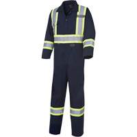 516 Coveralls, 36, Navy Blue St. Lawrence Industrial & Safety Supply