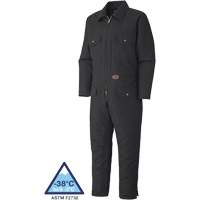 520A Quilted Duck Coveralls, Men's, Black, Size Small St. Lawrence Industrial & Safety Supply