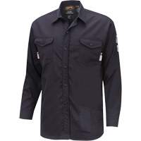 7742 Chemise de s&eacute;curit&eacute; ignifug&eacute;e FR-Tech, Petit, Bleu marin St. Lawrence Industrial & Safety Supply
