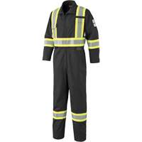 7702BKT FR-Tech&reg; Arc-Rated Coverall, Size 40 (Tall), Black, 10 cal/cm² St. Lawrence Industrial & Safety Supply