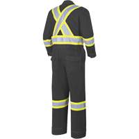 7702BKT FR-Tech&reg; Arc-Rated Coverall, Size 40 (Tall), Black, 10 cal/cm² St. Lawrence Industrial & Safety Supply