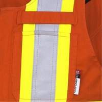 7712 FR-Tech&reg; Flame-Resistant Overalls, Small, High Visibility Orange St. Lawrence Industrial & Safety Supply
