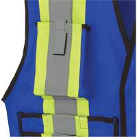 7733 FR-Tech&reg; Flame-Resistant Arc Surveyor's Vest, Small, Royal Blue, 9.7 cal/cm² St. Lawrence Industrial & Safety Supply