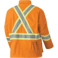 5533 Manteau de s&eacute;curit&eacute; ignifuge, Petit, Orange haute visibilit&eacute;, 58 cal/cm² St. Lawrence Industrial & Safety Supply