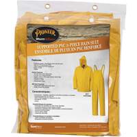 577 3-Piece Rain Suit, Polyester/PVC, 6X-Large, Yellow St. Lawrence Industrial & Safety Supply