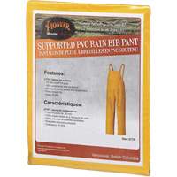 577P Storm Master&reg; Bib Pants, Small, Polyester/PVC, Yellow St. Lawrence Industrial & Safety Supply